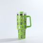 Shenfeng Custom Laser Engraving Cat Paw Print 40Oz Stainless Steel Glass Tumbler With Handle