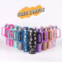 Shenfeng Custom Laser Engraving Cat Paw Print 40Oz Stainless Steel Glass Tumbler With Handle