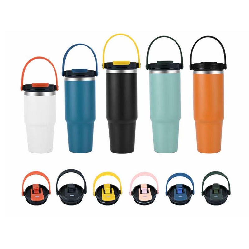 35oz Stainless Steel Vacuum Insulated Iced Coffee Water Bottle Tumbler Cup  for Water Iced Tea or Coffee Smoothie