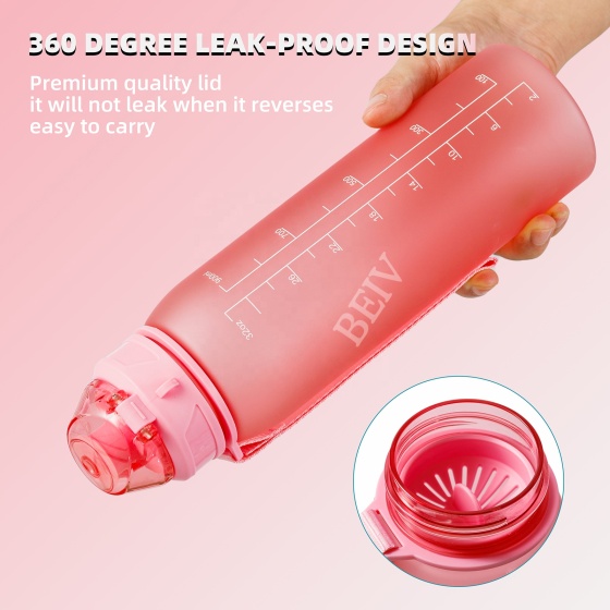 Zhejiang New Fashion Personalised Leak Proof Hot and Cold 900ml Tritan Plastic Sports Water Bottles With Custom Logo