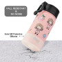Wholesale Price Fancy Reusable Bpa Free School Pink Metal Double Wall Stainless Steel Children Kids Water Bottle for Girls