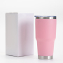 Eco-Friendly Reusable 30oz Stainless Steel Insulated Black Matte Tumblers Christmas Gifts Coffee Mugs Tumbler