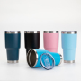 Eco-Friendly Reusable 30oz Stainless Steel Insulated Black Matte Tumblers Christmas Gifts Coffee Mugs Tumbler