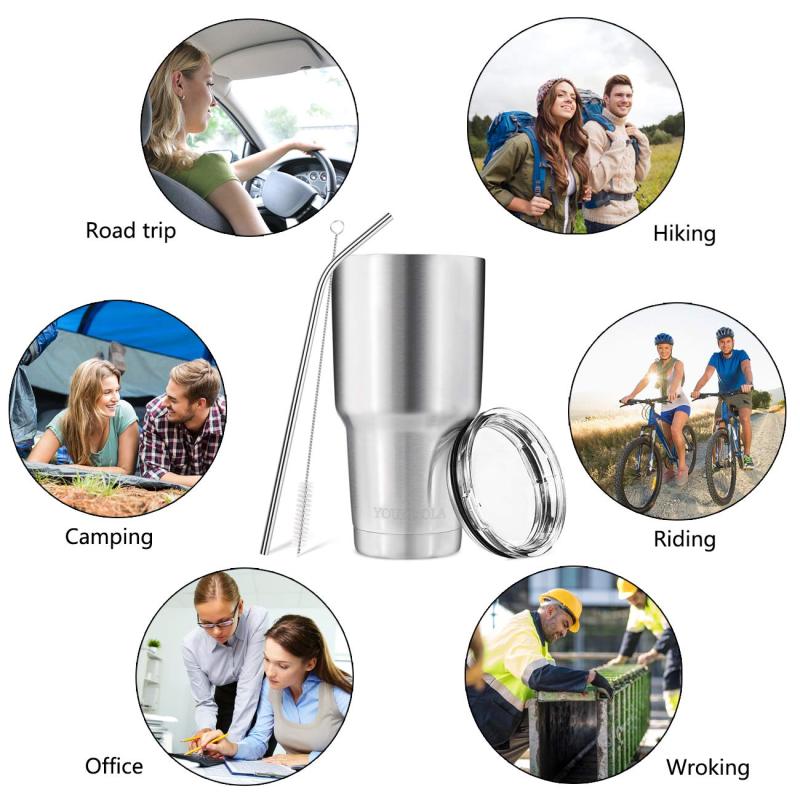Customized Size Double Wall Insulated Stainless Steel Reusable 30Oz Stainless Steel Tumbler