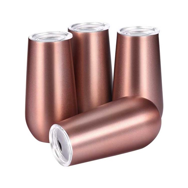 Factory Wholesale Customized Reusable Insulated Wine Tumbler Custom Printed Insulated Travel Mug With Lid