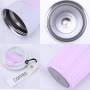 Custom Easy Carry Iced Insulated Travel 400ml Stainless Steel Tumbler Coffee Tea Mugs Cup Tumblefor Party Camping