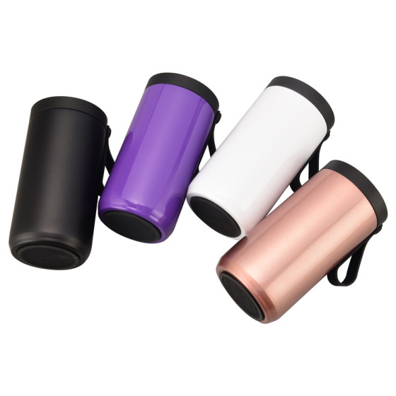 4 in 1 Double Wall  12 oz Slim Stainless Steel Can Cooler Tumbler With Silicone Handle