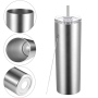 Factory Price 30oz Skinny Tumblers Blank Sublimation Stainless Steel Straight Tumbler Cups Double Wall Insulated with Lids