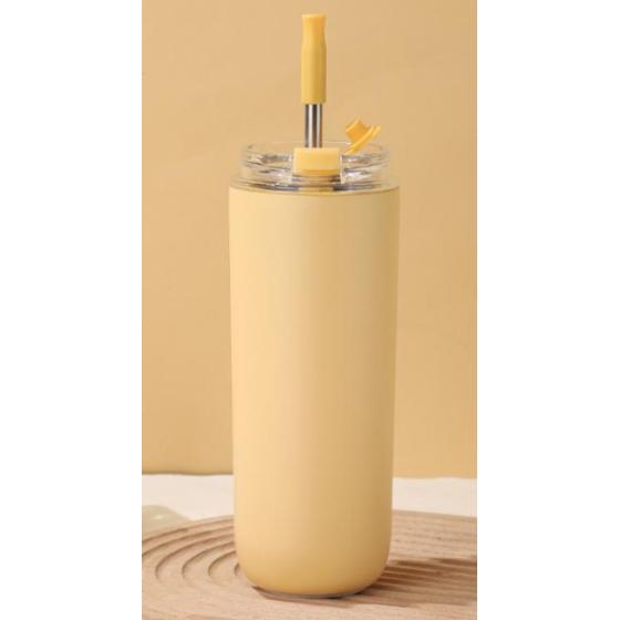 350ML/ 500ML Stainless Steel Vacuum Water Bottle with Straw