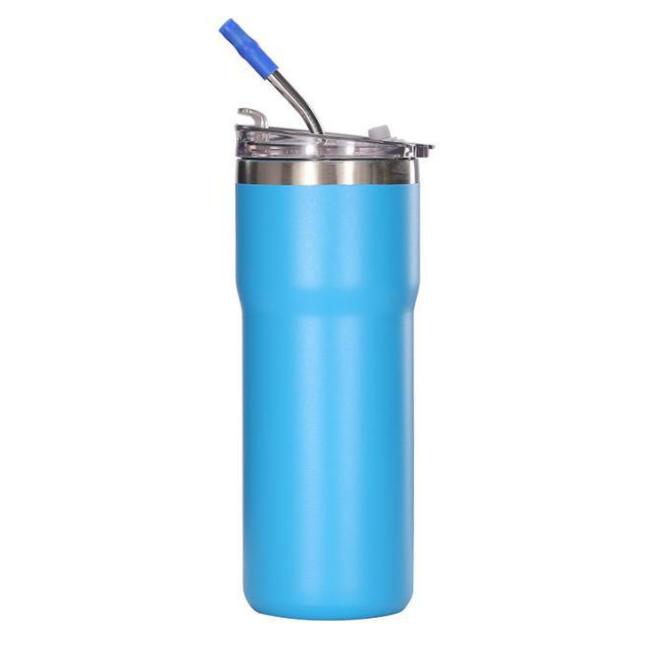 20OZ Double Wall Stainless Steel Tumbler with Straw