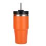 24oz Stainless Steel Tumbler with Straw