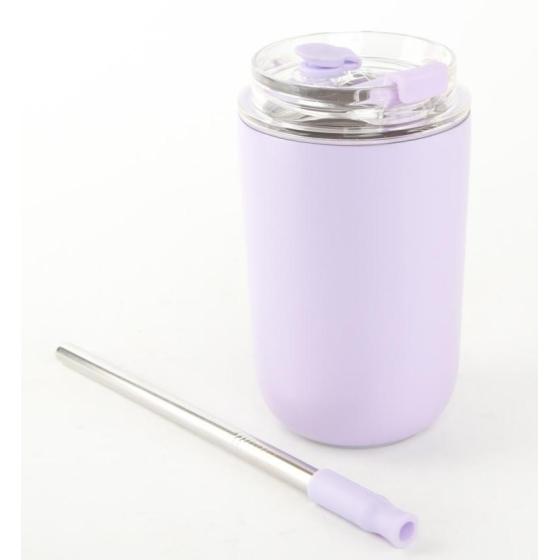 350ML/ 500ML Stainless Steel Vacuum Water Bottle with Straw