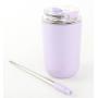 350ML/ 500ML Stainless Steel Vacuum Water Bottle with Straw