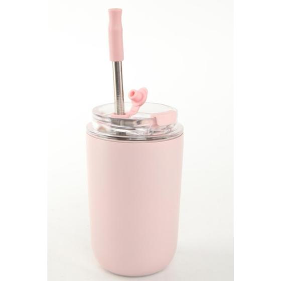 350ML/ 500ML Stainless Steel Vacuum Water Bottle with Straw