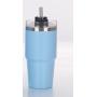 24oz Stainless Steel Tumbler with Straw