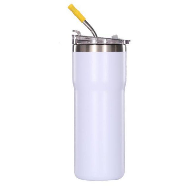 20OZ Double Wall Stainless Steel Tumbler with Straw