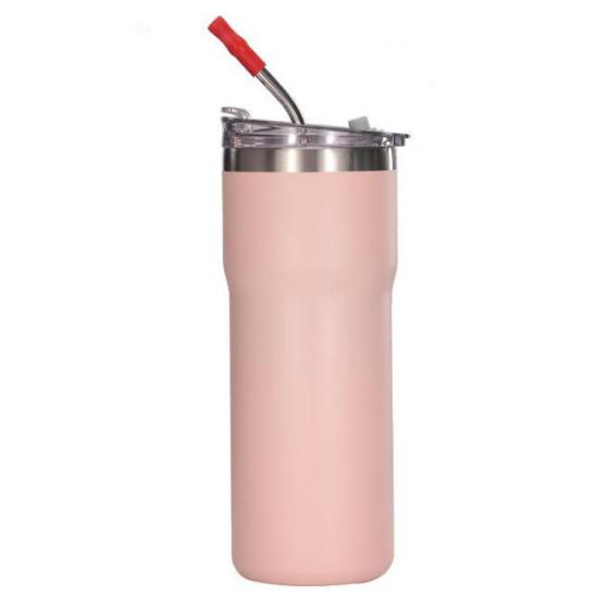 20OZ Double Wall Stainless Steel Tumbler with Straw