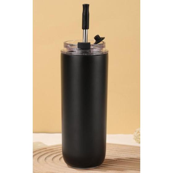 350ML/ 500ML Stainless Steel Vacuum Water Bottle with Straw