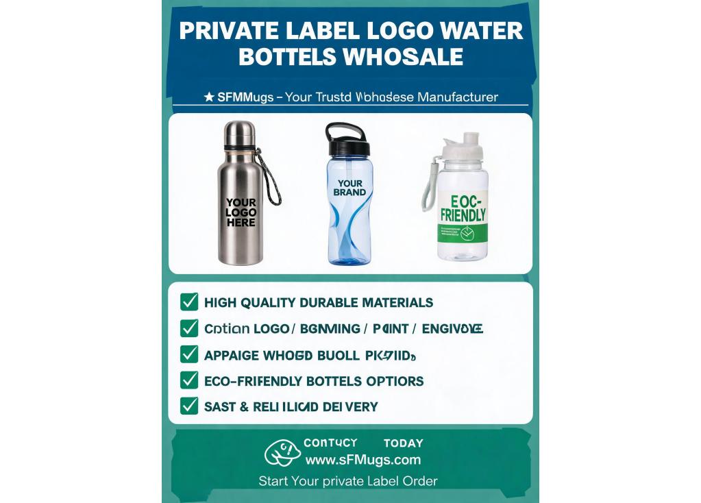 Manufacturer for private label logo water bottles wholesale