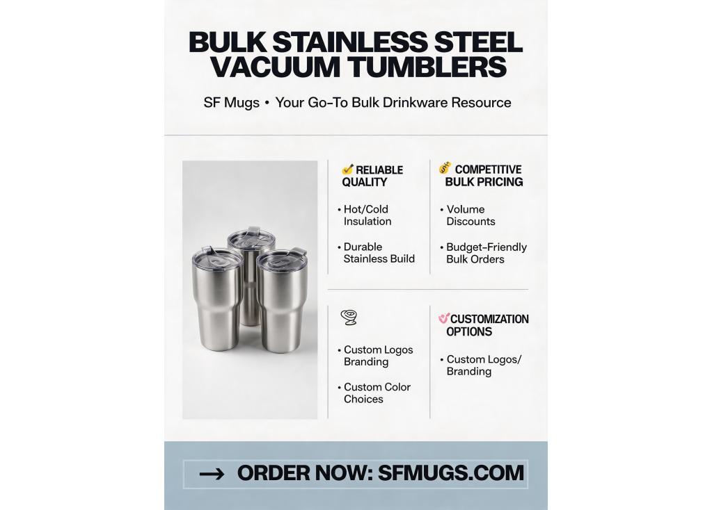 Bulk suppliers of stainless steel vacuum insulated tumblers for distributors