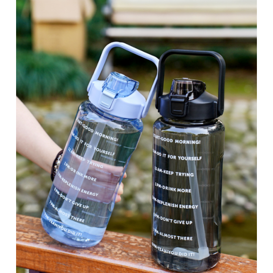 2000ml big capacity plastic outdoor water bottle
