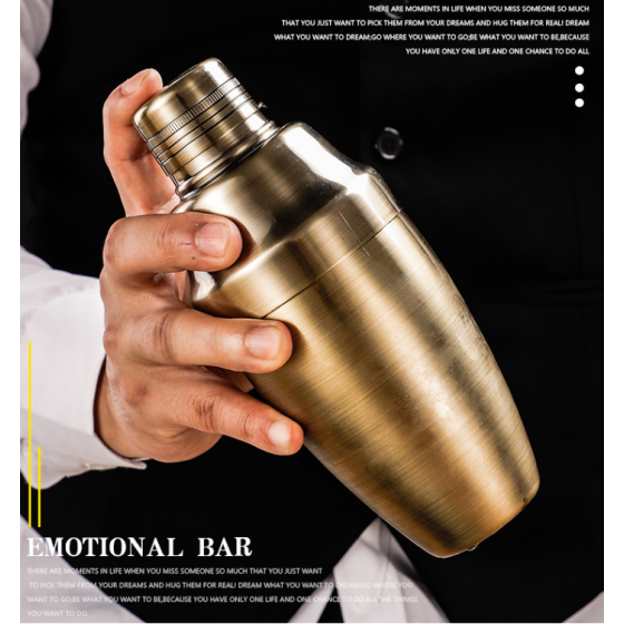 350ml double wall stainless steel shaker