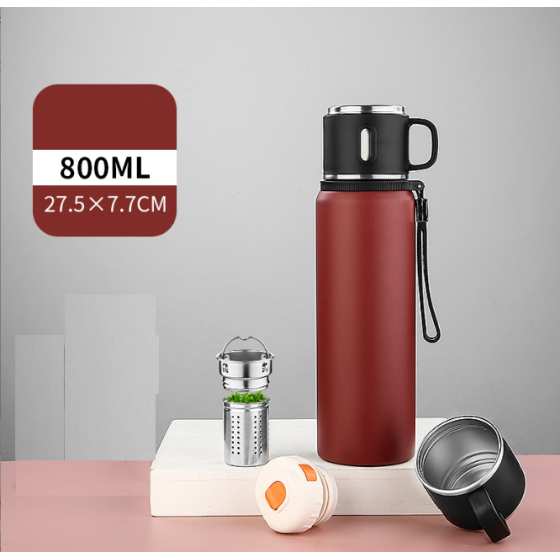 800ML Outdoor vacuum water bottle