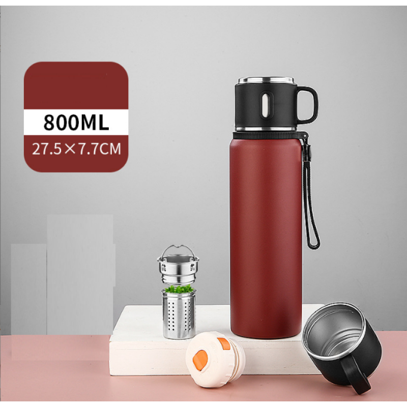 800ML Outdoor vacuum water bottle