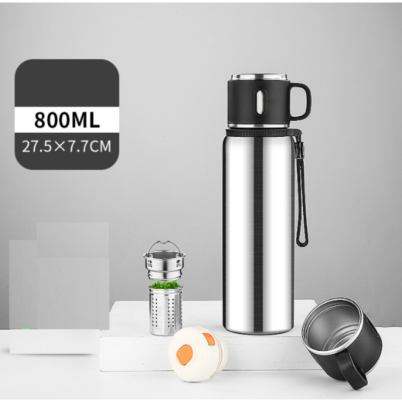 800ML Outdoor vacuum water bottle
