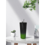 700ML double wall stainless steel tumbler with staw