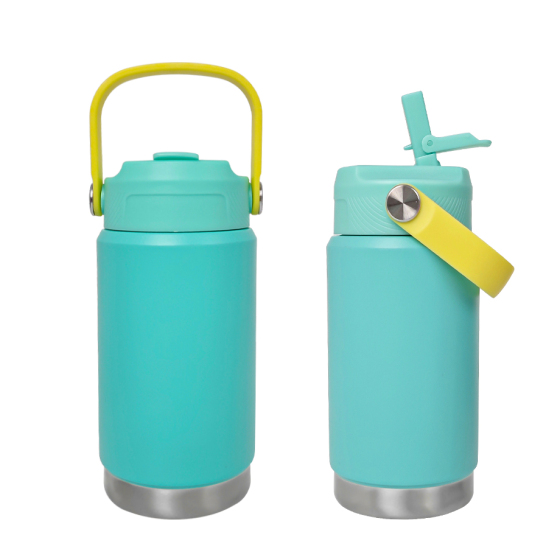 350ML double wall stainless steel kids water bottle with handle
