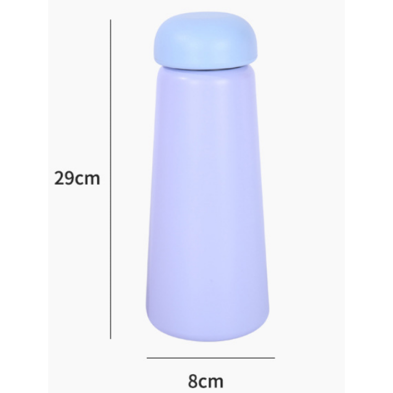 400ML/700ML  cute and exquisite double wall stainless steel bottle with Mushroom-shaped