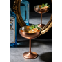 European style light luxury stainless steel high footed glass, wine glass, large capacity, drop resistant bar, champagne glass, dessert ice cream glass