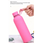 500ml Double wall vacuum recycled SS bottle with rubberized finish