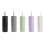 400ML double wall stainless steel mug with straw