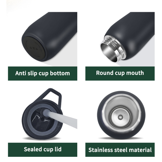 580ml/1000ml outdoor vacuum water bottle