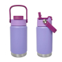 350ML double wall stainless steel kids water bottle with handle