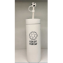 400ML double wall stainless steel mug with straw