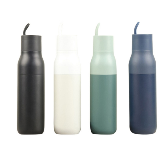 500ML/740ML insulated water bottle with Portable silicone handle 500ML/740ML insulated water bottle with Portable silicone handle
