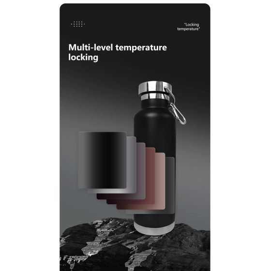 750ML double wall stainless steel outdoor water bottle