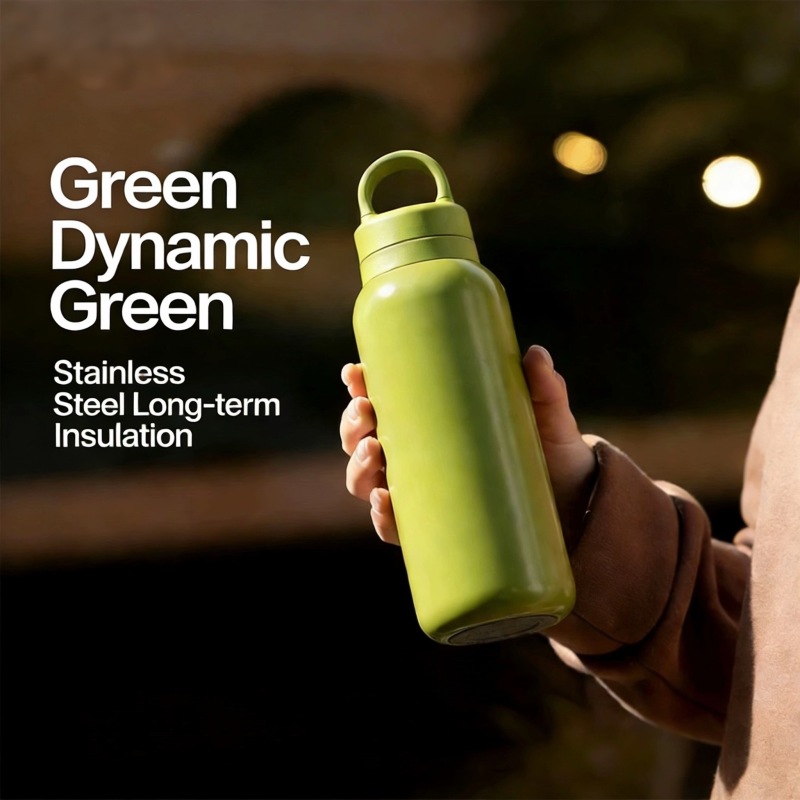 500ml double wall water bottle with one touch flip lid