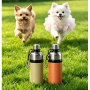 500ML/750MLpet water bottleSteel ball spout allows pets to drink easily even during car rides — just let them lick and sip