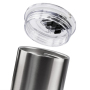 12oz double wall vacuum can cooler with dual lid
