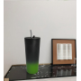 700ML double wall stainless steel tumbler with staw