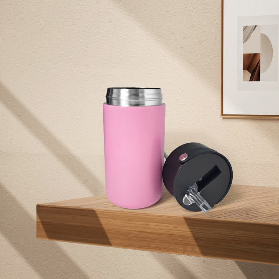 600ML/1L double wall stainless steel tumbler with handle