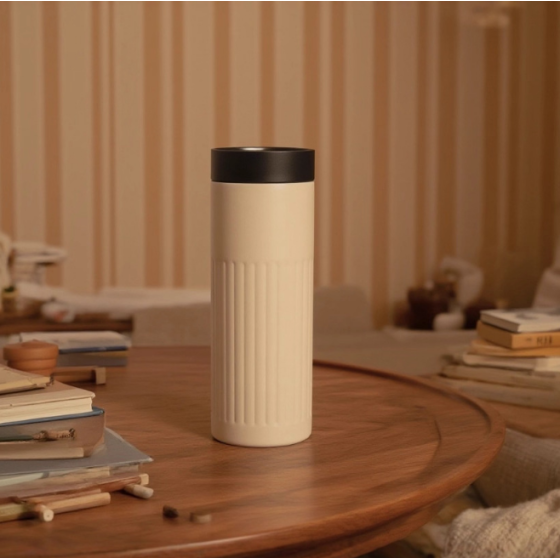 400ML Semi Vertical Stripe Style Coffee Mug