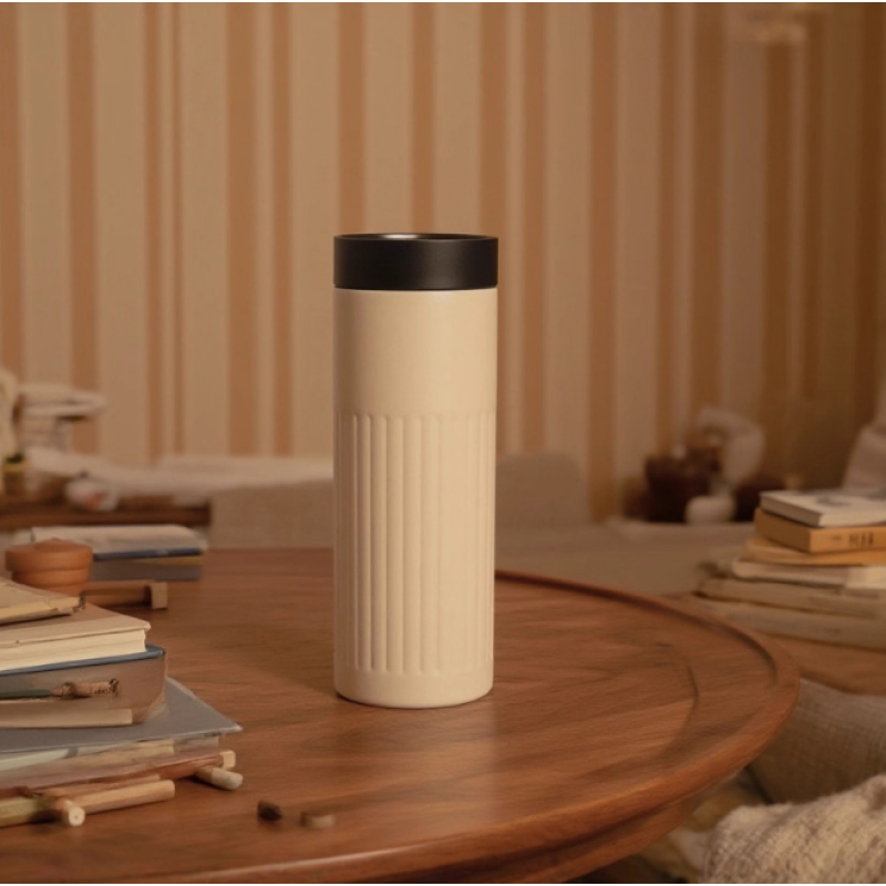 400ML Semi Vertical Stripe Style Coffee Mug