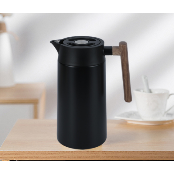 1000ml double wall stainlss steel coffe pot