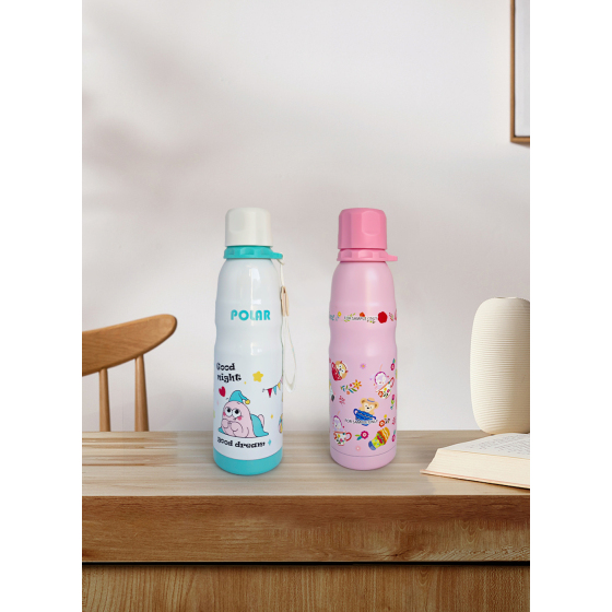 500ML double wall stainless steel cartoon water bottle