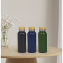 500ML stainless steel double wall bottle with bamboo lid